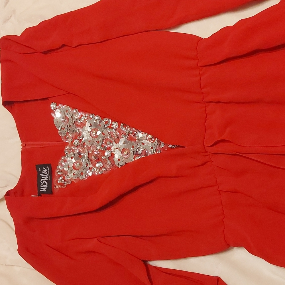 Red and Silver Dress